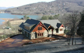 Newly completed home in Hiawassee, GA